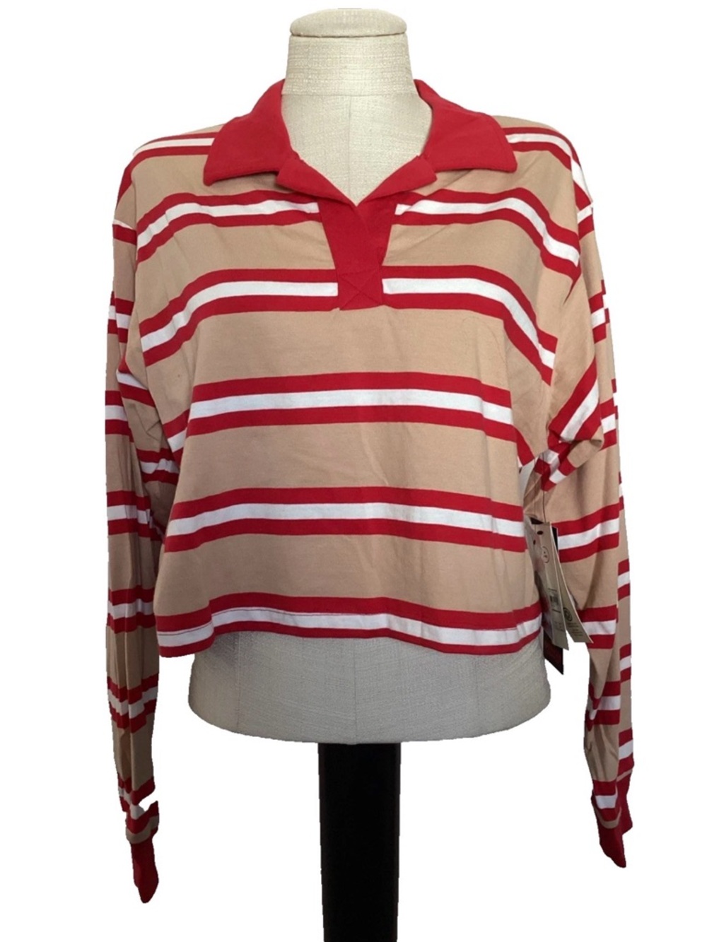 Stranger Things Cropped Striped Rugby Polo Shirts - multiple sizes NWT
